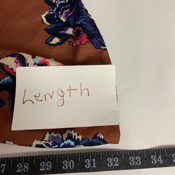 Band Of Gypsies Mini Dress Corset Dark Floral Boho Fairy Romantic Resort SZ S - Picture 8 of 10